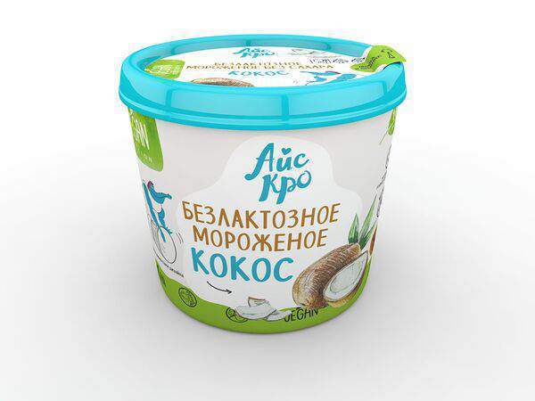 Биолавка - Десерт взбитый замороженный Кокос Веган Айс Кро