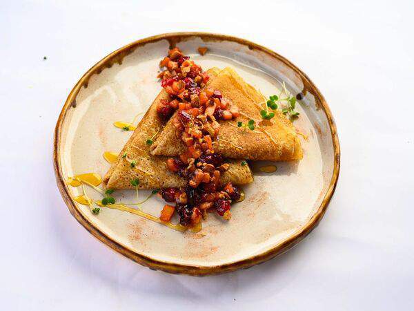 Vitae Healthy Food - Блинчики с яблоком и грецким орехом