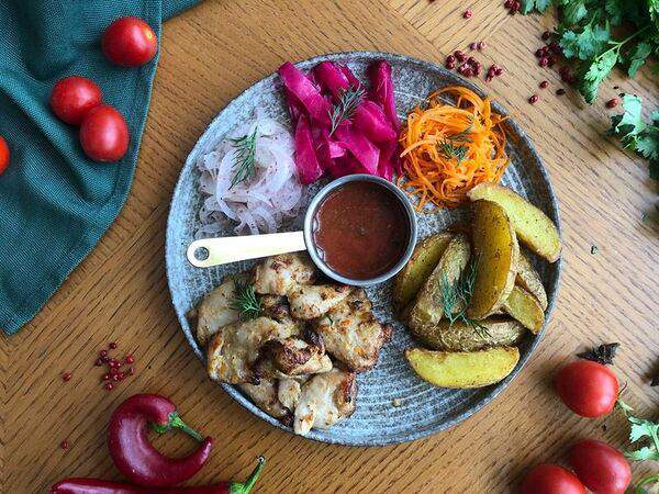 Лето на поляне - Шашлык из курицы по-грузински