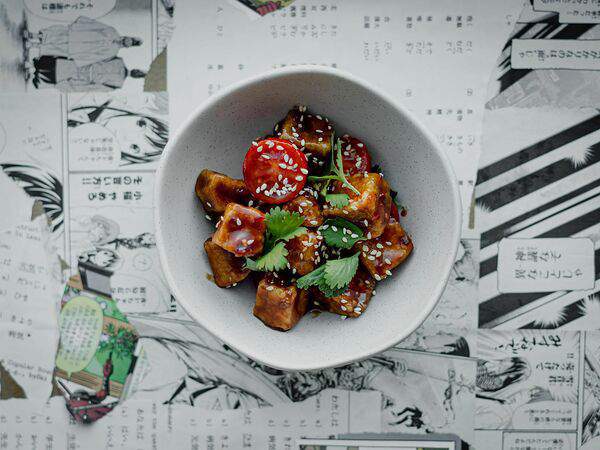 Takeru - Хрустящие баклажаны в остром мисо-соусе
