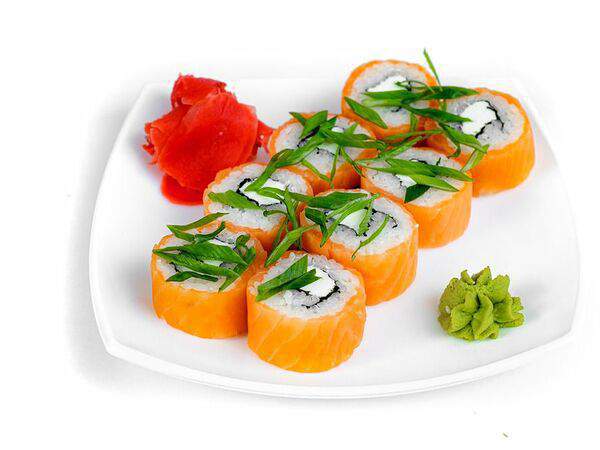 Bento - Филадельфия с зеленым луком