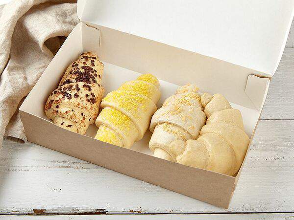 Печь & ланч - 4 круассана ассорти (заморозка)
