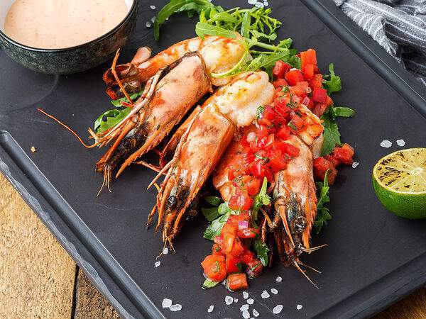 Пряности & Радости - Тигровые креветки на гриле