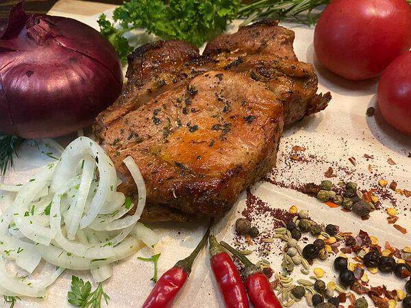 Конвент - Маринованная свиная шея на мангале