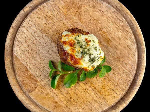 Ресторан доставки АртиШок - Картофель, запечённый с сыром и сметаной