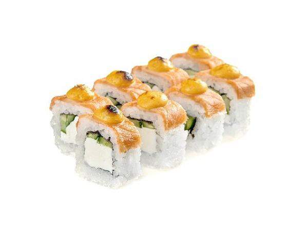 Пират пицца - Ролл Филадельфия запеченная