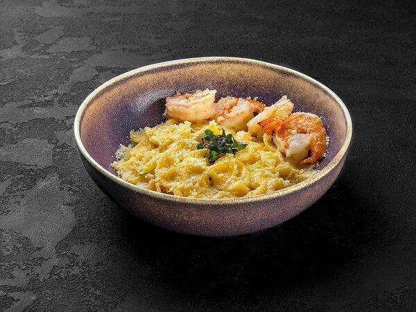 Эпикур Bar & Kitchen - Фарфалле с креветками и цукини в кокосовом соусе