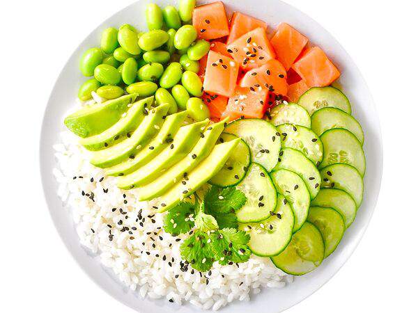 Дом еды - Поке с лососем и рисом