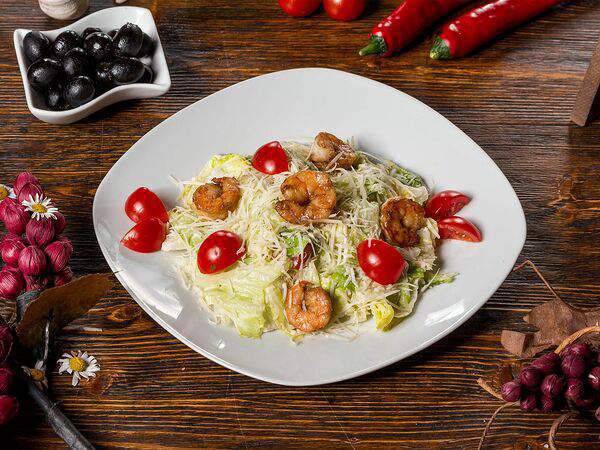 Sobranie - Салат Цезарь с креветками