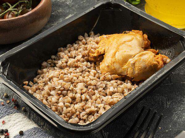 Твоя Еда - Фаршированные филе бедра, гречка