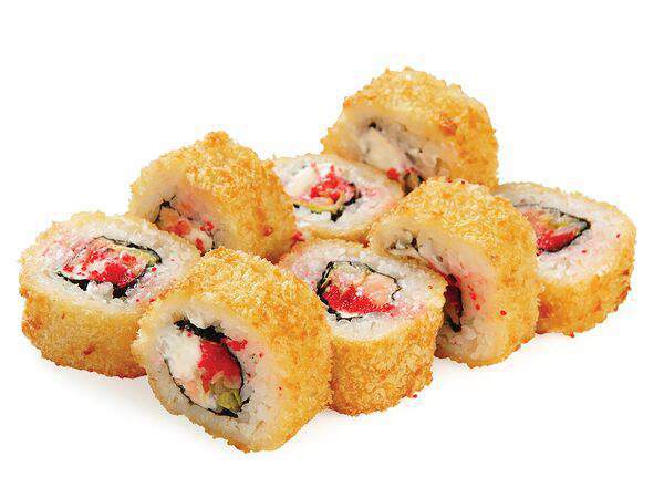 СУШИПОРТ - Горячий ролл Лосось темпура