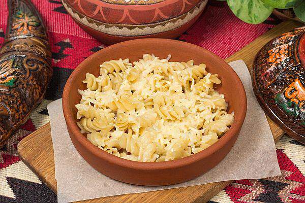 Мушмула - Макароны с сыром Сулугуни