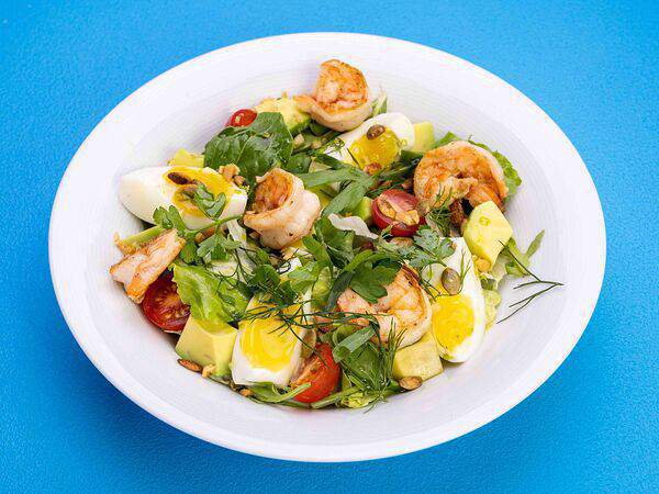 Bubble Dogs - Салат с креветками