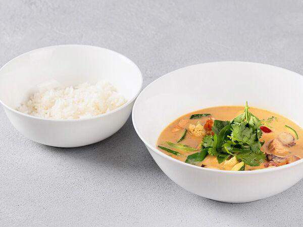 Кофемания - Красный карри с морепродуктами