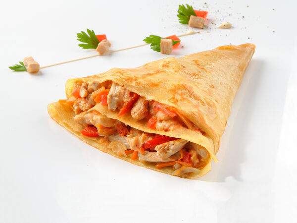 Блинная Сковородка - Блин с мясом и овощами