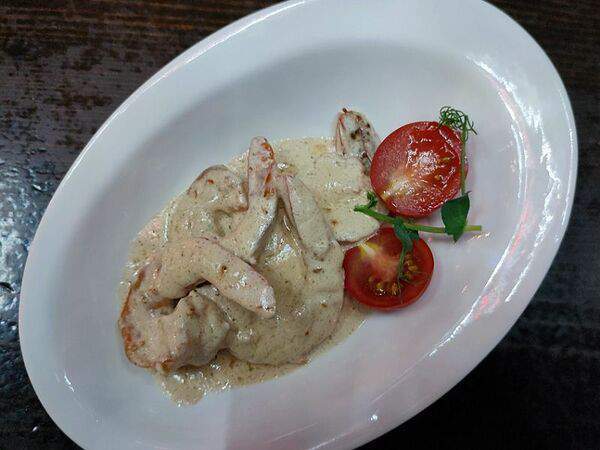 Карабас - Креветки тигровые в сливочном соусе