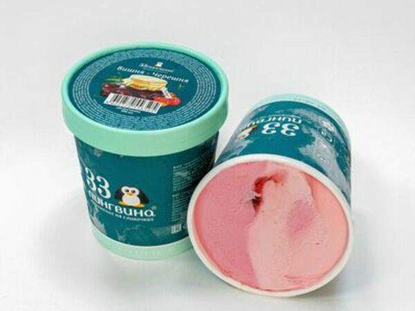 33 пингвина - Ведерко мороженого Вишня-черешня