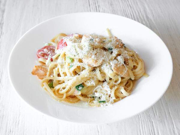 Блины и Паста - Паста с лососем