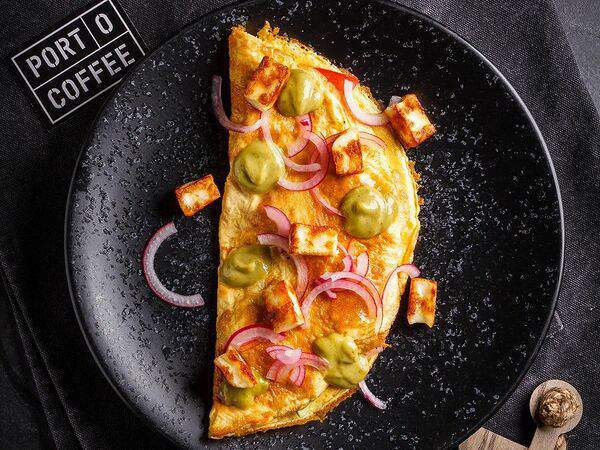 Port o Coffee - Омлет с жареным сыром халуми