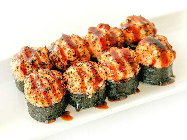 Fusion Sushi - Татаки ролл с креветкой