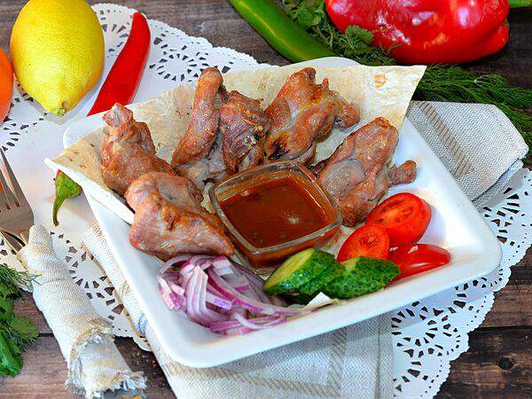 Донер кебаб - Шашлык куриное ассорти