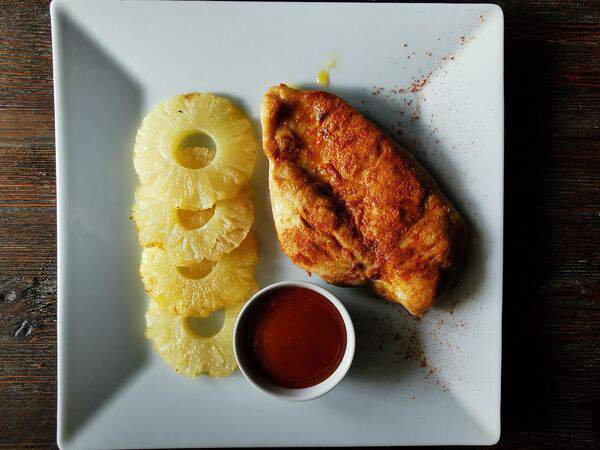 Дом папочки - Стейк из птицы с ананасами