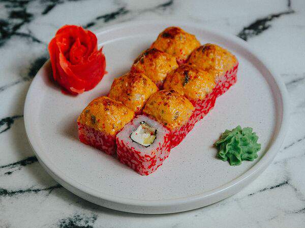 Роллы на районе - Теплый ролл Фреш лосось