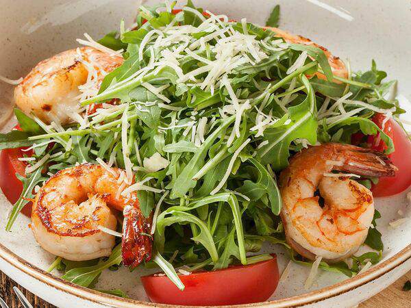 Чайхона - Салат с рукколой и креветками