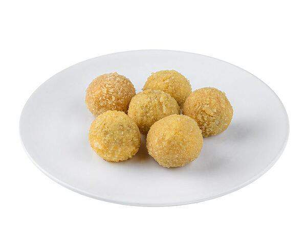 Зелёный ролл - Сырные шарики с ветчиной