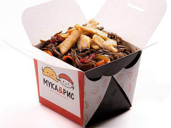 Мука и рис - Лапша с овощами