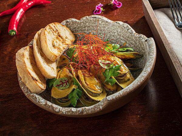 Гости рестопаб - Мидии Кокос-карри