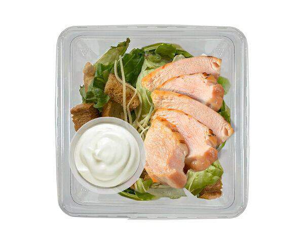 Тарелка - Цезарь с копченой курой