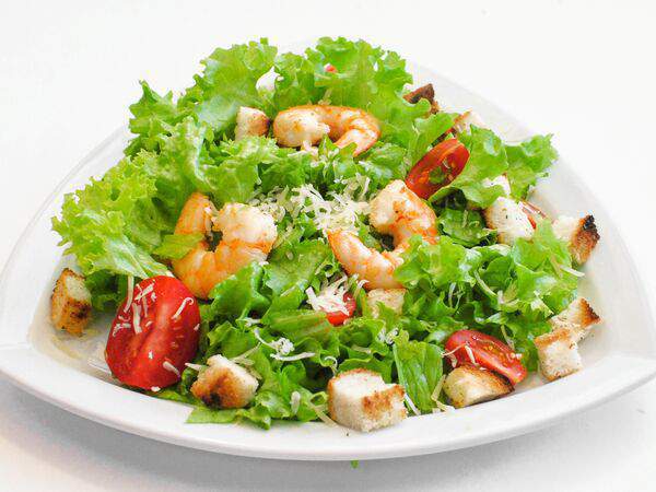 Hot Pizza - Салат Цезарь с креветкой