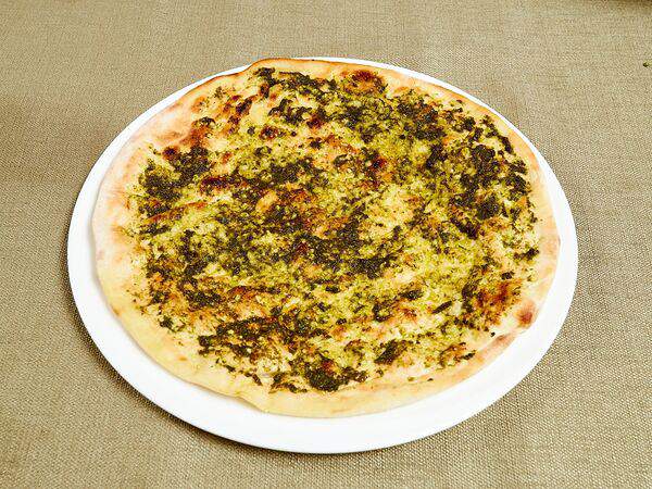 Оливье - Фокачча с соусом песто