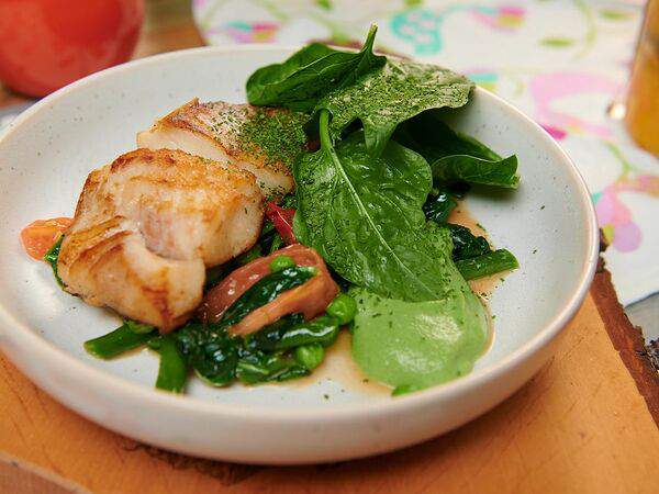 Сахара не надо - Треска с зеленым гарниром