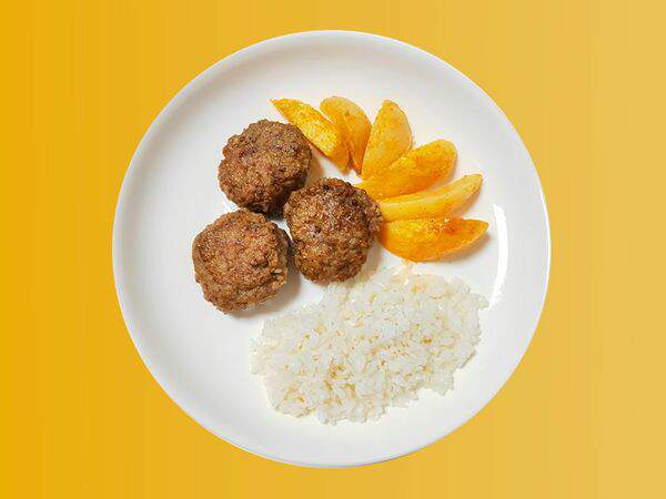 Дон Батон - Основное блюдо дня Котлеты с рисом и картофелем