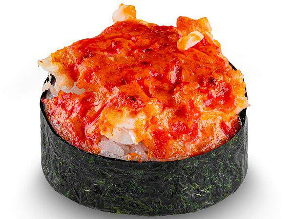 Белый рис - Запеченный гункан с креветкой