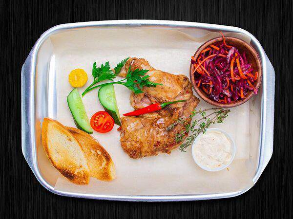 Мясо - Кролик на гриле с гарниром