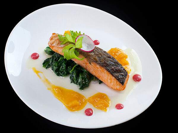 #proсчастье - Стейк лосося со шпинатом