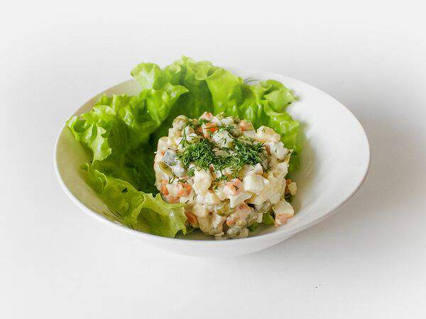 Брынза - Оливье из куриной грудки