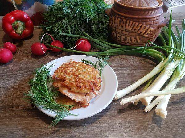 Ланч-кафе Baza Plaza - Драники картофельные с курицей