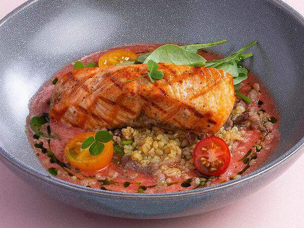 Fergana - Лосось с булгуром в томатном фреше