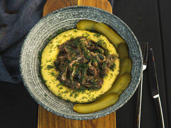 Лосось и кофе - Бефстроганов