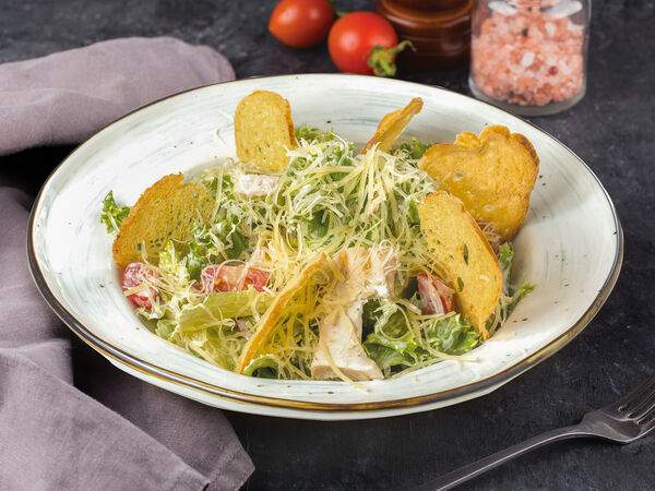 Хлебные истории - Салат Цезарь с курицей