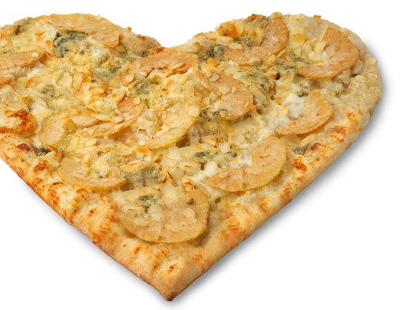 Папа Джонс - Пицца Сердце с грушей и голубым сыром