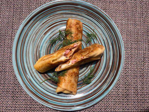 Налепили - Блины с ветчиной и сыром