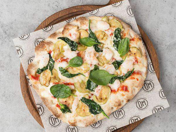 Osteria Mario - Пинса с креветками и цукини