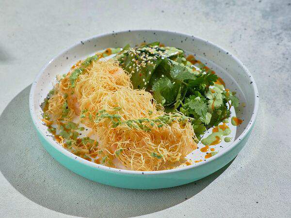 SUSHITO - Креветки катаифи с битыми огурцами