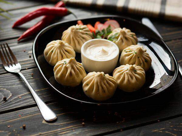 Пельмения - Манты с тыквой и бараниной