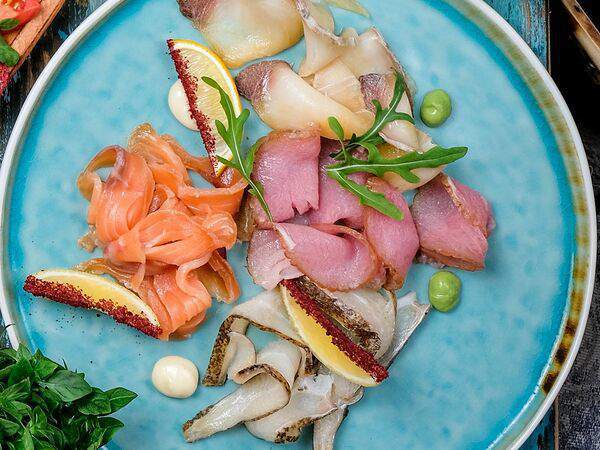 Синдбад - Нарезка рыбных деликатесов